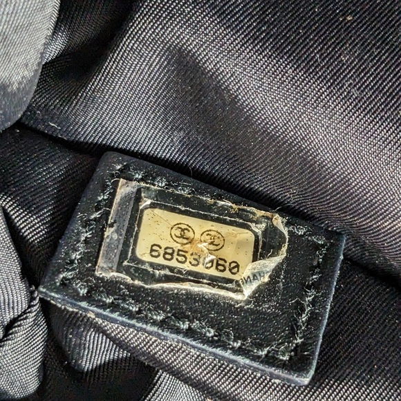 Auth. Chanel Travel Line Black Bowling Bag/Shoulder Bag - Picture 9 of 11